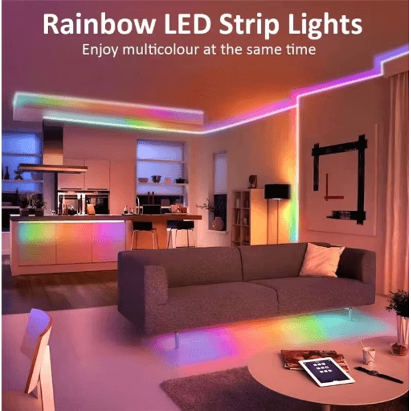 RGBIC Neon LED Strip Lights With App Control Flexible Neon LED Strip Lights For DIY Ambient Decor 2