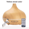 550ML Wood Grain Aroma Diffuser LED Essential Oil Diffuser With Remote Color Lights 3