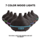 550ML Wood Grain Aroma Diffuser LED Essential Oil Diffuser With Remote Color Lights 0