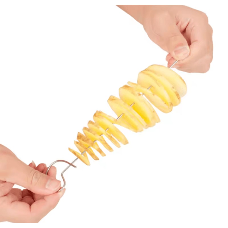 Stainless Steel Spiral Potato Slicer Creative Spiral Potato Cutter For Fun Kitchen Prep 6