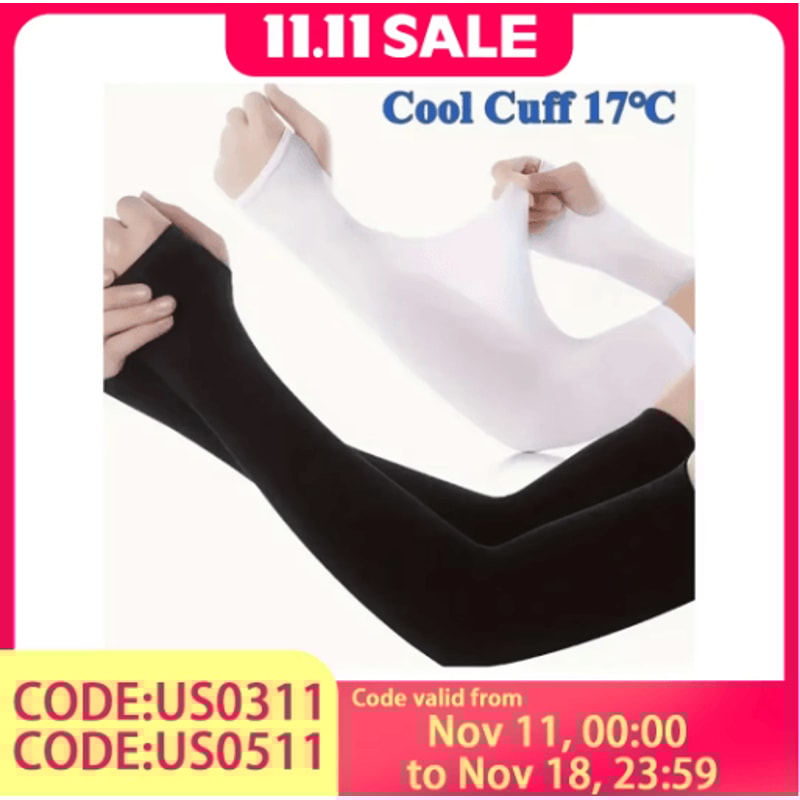 Ice Silk UV Protection Arm Sleeves Breathable Sun Protection Sleeves For Sports Outdoor Comfort 0