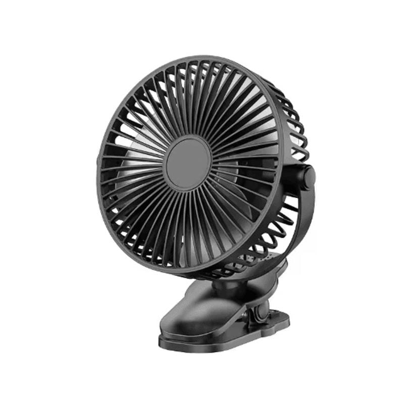 Mini ClipOn USB Fan Quiet Portable Clip Fan With 3 Speed Strong Airflow 1