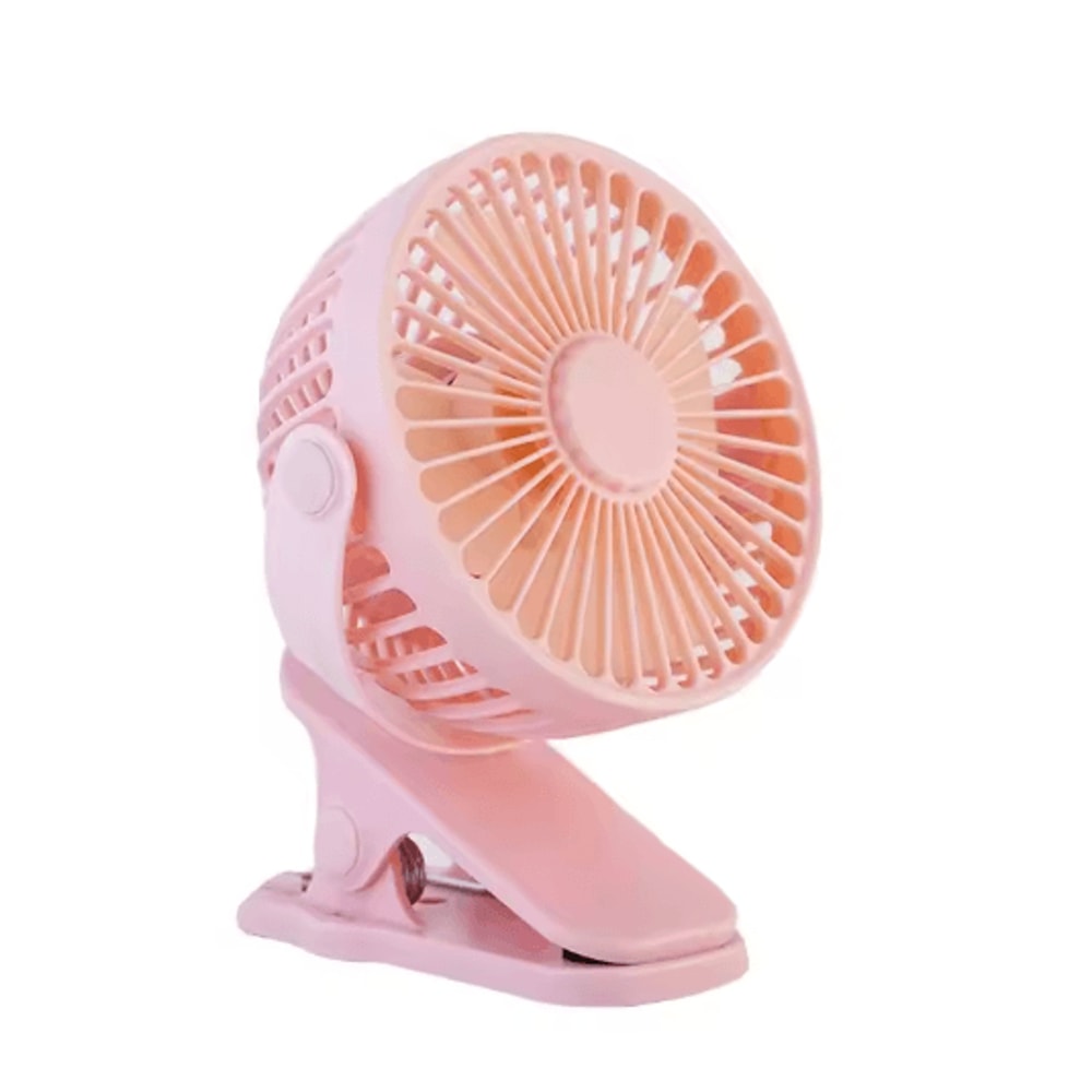 Mini ClipOn USB Fan Quiet Portable Clip Fan With 3 Speed Strong Airflow 4