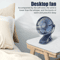 Mini ClipOn USB Fan Quiet Portable Clip Fan With 3 Speed Strong Airflow 9
