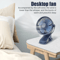 Mini ClipOn USB Fan Quiet Portable Clip Fan With 3 Speed Strong Airflow 9