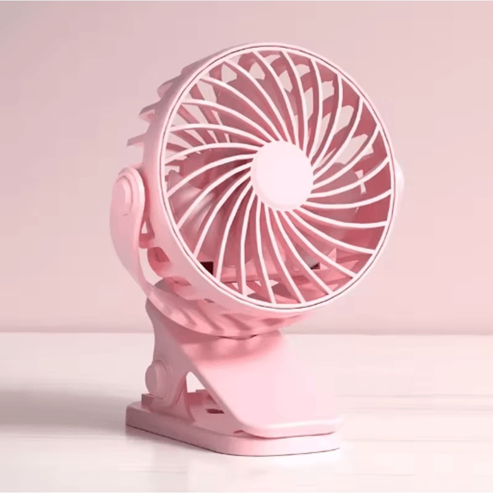 360 Rotating Mini Clip Fan With Night Light Rechargeable Clip On Desk Fan For Portable Cooling 1