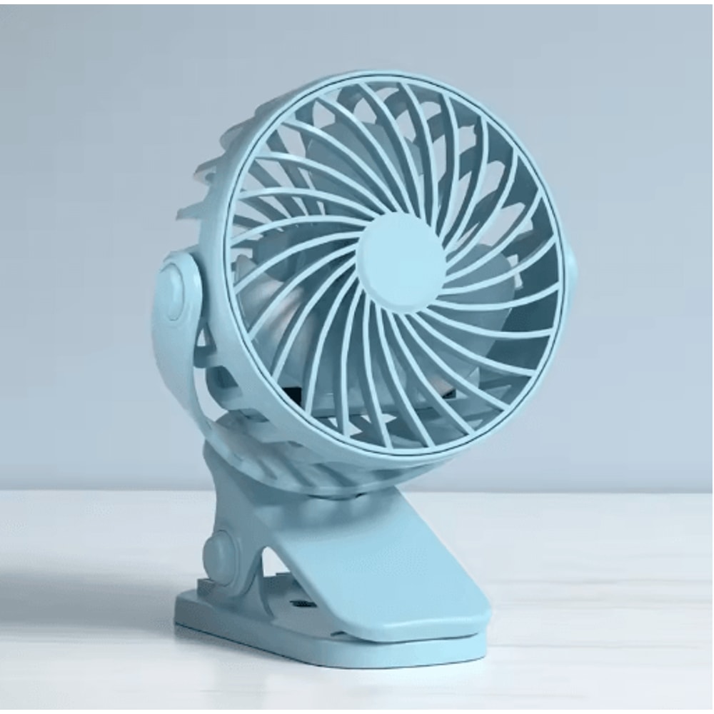 360 Rotating Mini Clip Fan With Night Light Rechargeable Clip On Desk Fan For Portable Cooling 2
