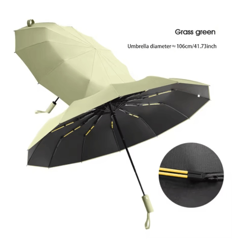 Reinforced 24Rib Wind Resistant Umbrella With UV Protection For Business Daily Use 1