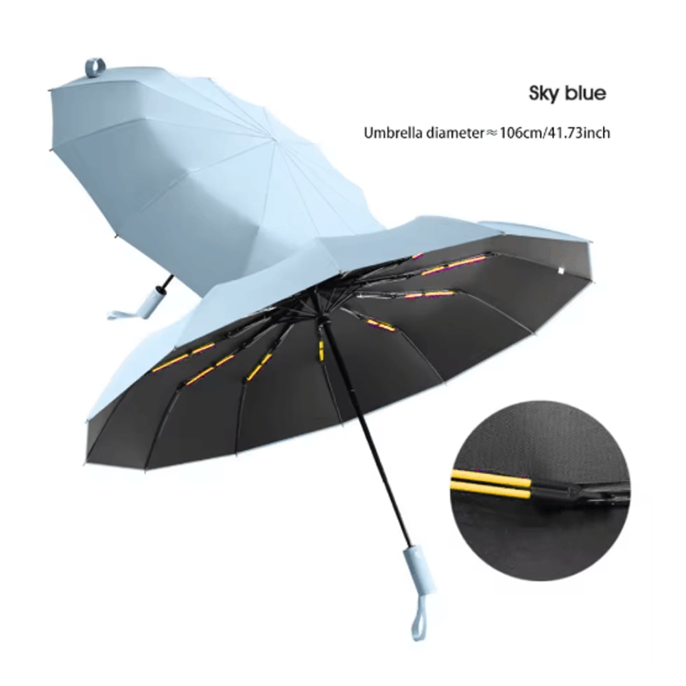 Reinforced 24Rib Wind Resistant Umbrella With UV Protection For Business Daily Use 3