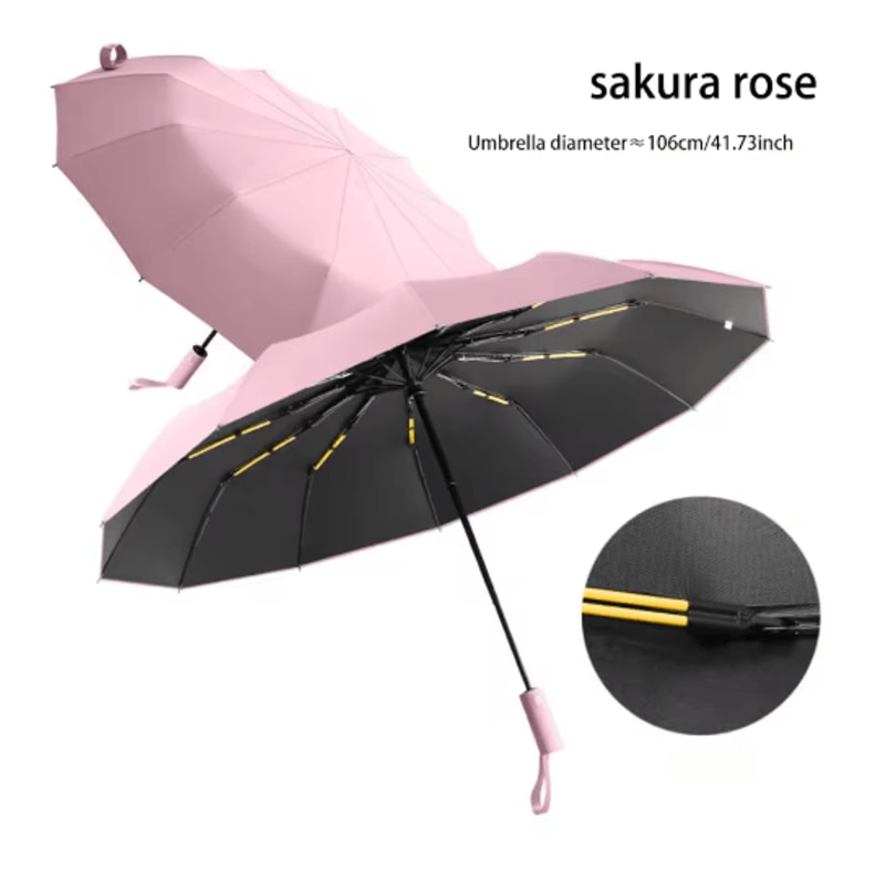 Reinforced 24Rib Wind Resistant Umbrella With UV Protection For Business Daily Use 6