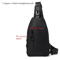 Mens Crossbody Chest Bag With USB Charging Port WaterResistant Casual Sling For Everyday Use 1