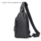 Mens Crossbody Chest Bag With USB Charging Port WaterResistant Casual Sling For Everyday Use 7