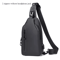 Mens Crossbody Chest Bag With USB Charging Port WaterResistant Casual Sling For Everyday Use 7
