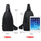 Mens Crossbody Chest Bag With USB Charging Port WaterResistant Casual Sling For Everyday Use 0