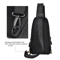 Mens Crossbody Chest Bag With USB Charging Port WaterResistant Casual Sling For Everyday Use 8
