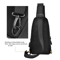 Mens Crossbody Chest Bag With USB Charging Port WaterResistant Casual Sling For Everyday Use 8