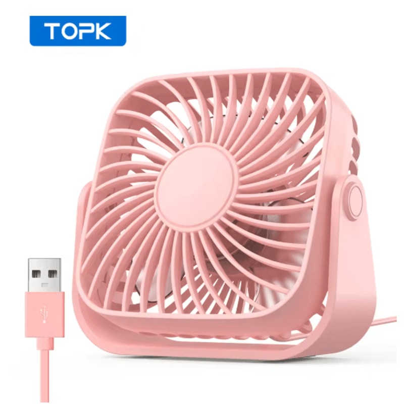 4Inch USB Portable Mini Fan Quiet Adjustable Desk Camping Personal Fan 0