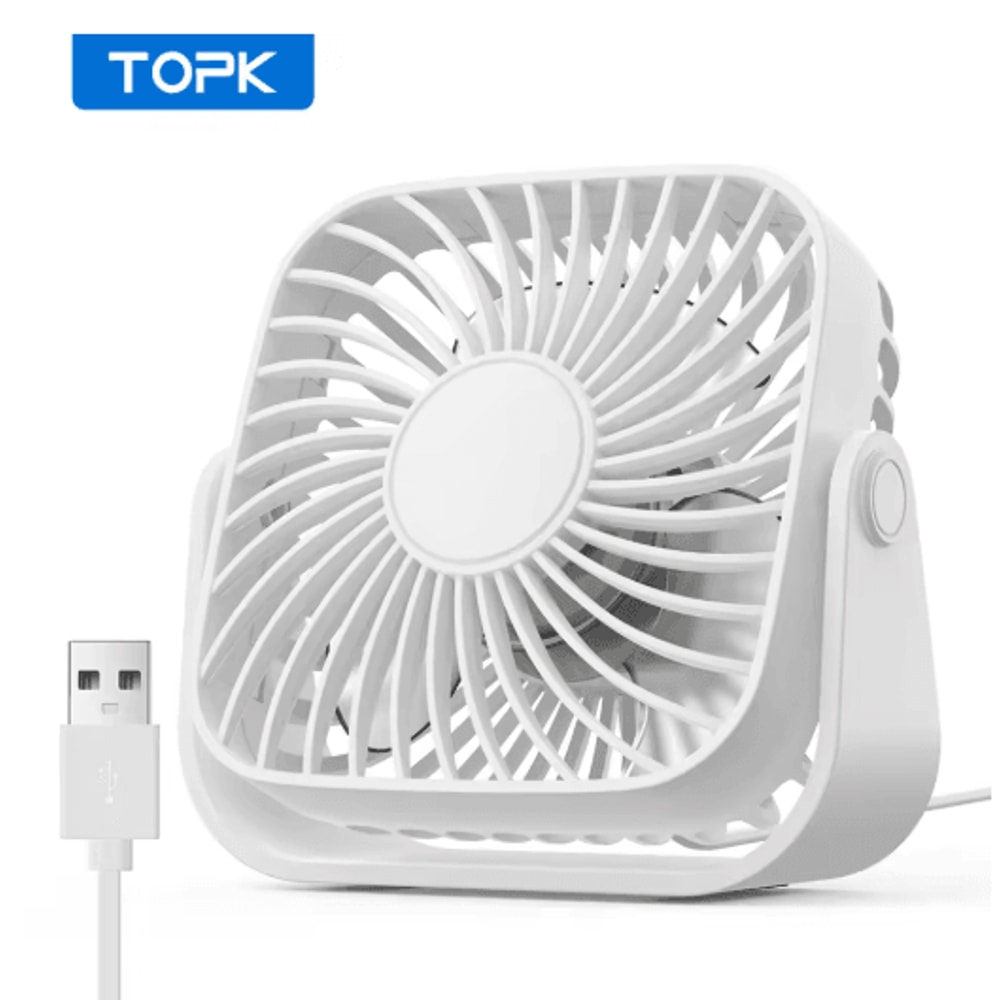 4Inch USB Portable Mini Fan Quiet Adjustable Desk Camping Personal Fan 1