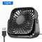 4Inch USB Portable Mini Fan Quiet Adjustable Desk Camping Personal Fan 4