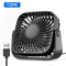 4Inch USB Portable Mini Fan Quiet Adjustable Desk Camping Personal Fan 4