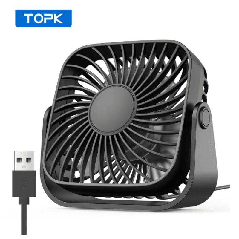 4Inch USB Portable Mini Fan Quiet Adjustable Desk Camping Personal Fan 11