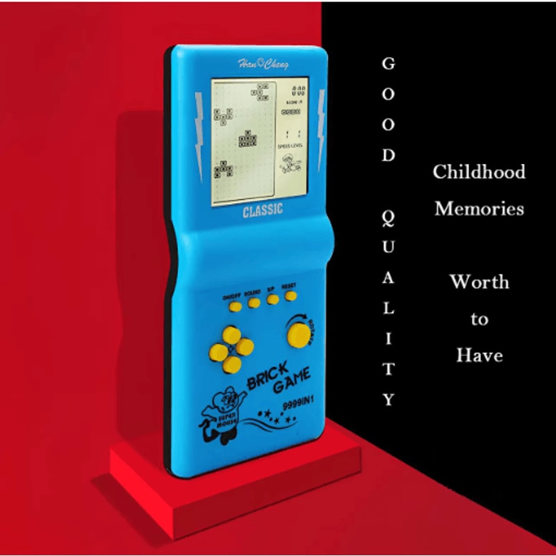 Retro Handheld Tetris Game Console Portable Puzzle Gaming Device For Kids Nostalgic Play 8