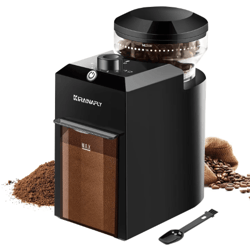electric burr coffee grinder with 28 adjustable settings – precision grinder for espresso, french press & drip coffee