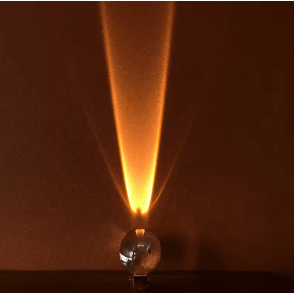 Italian Designer LED Crystal Table Lamp Eye Of The Sky Ambient Projector Night Light 4