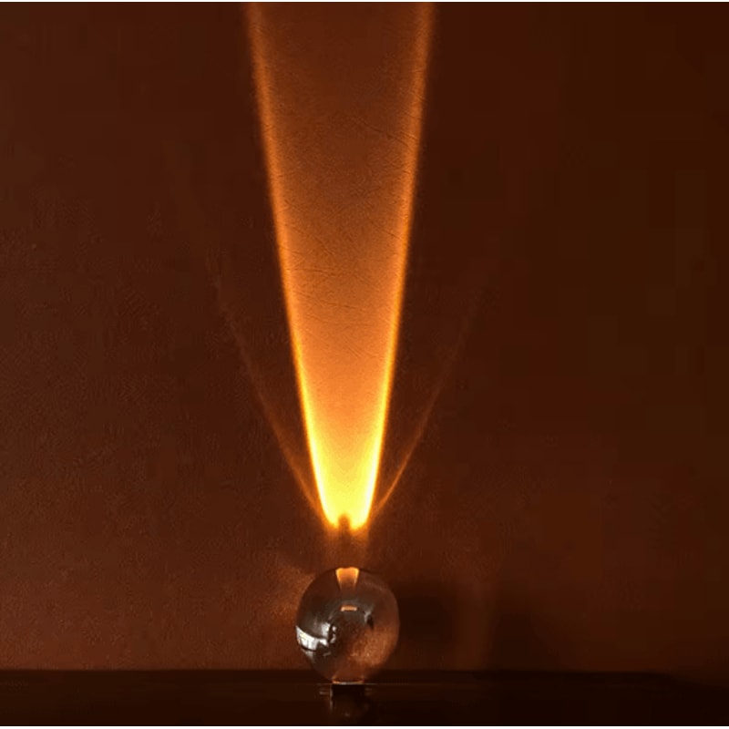 Italian Designer LED Crystal Table Lamp Eye Of The Sky Ambient Projector Night Light 4