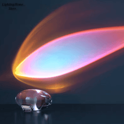 italian designer led crystal table lamp – eye of the sky ambient projector night light