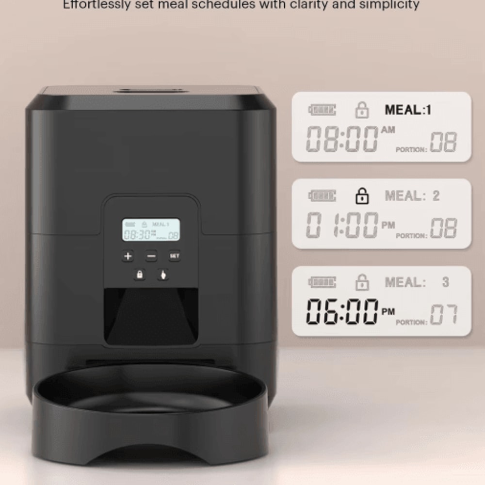 Smart Automatic Pet Feeder With Timer Portion Control Cat Dog Food Dispenser 8