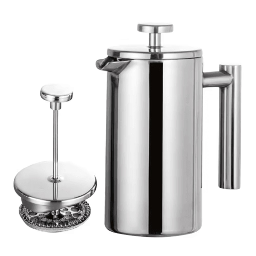Stainless Steel French Press Coffee Maker Double Wall Insulated Manual Coffee Brewer 350ml1000ml 2
