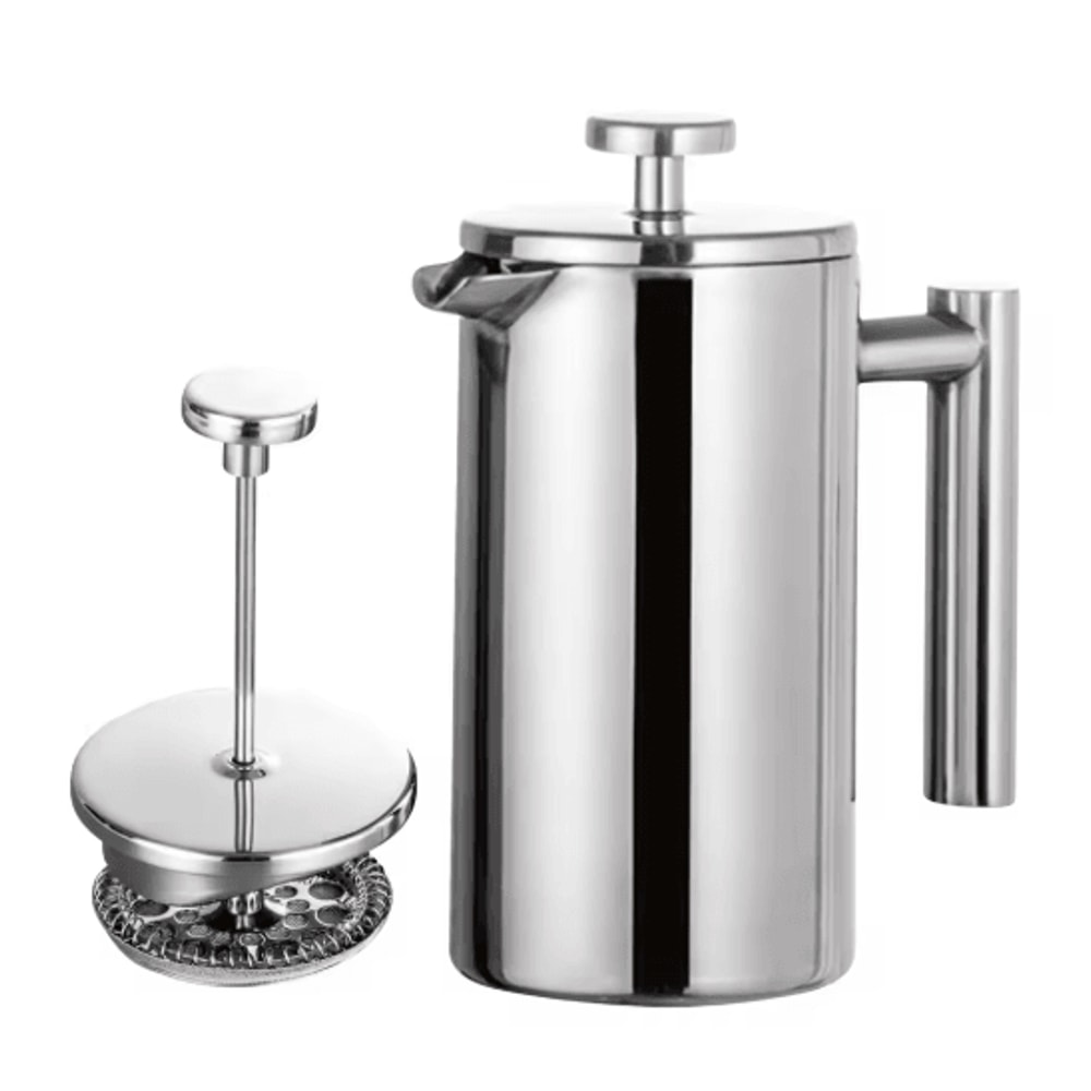 Stainless Steel French Press Coffee Maker Double Wall Insulated Manual Coffee Brewer 350ml1000ml 8