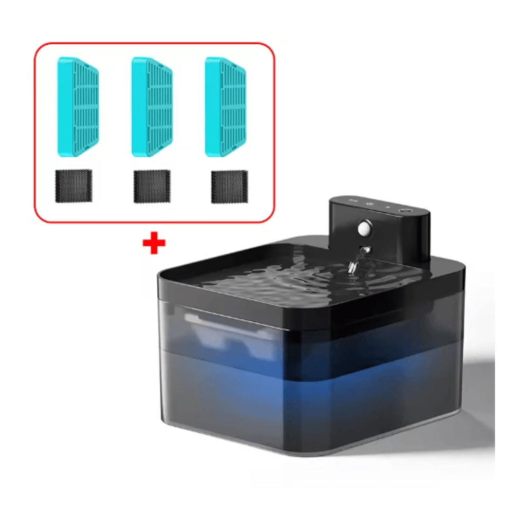 ROJECO Wireless Automatic Pet Water Fountain Smart Infrared Sensor Cat Dog Water Dispense 1