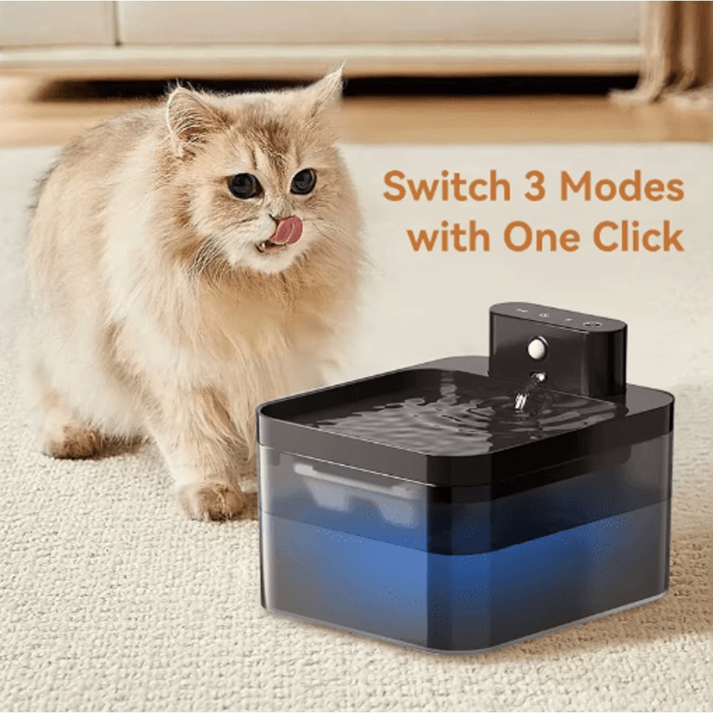 ROJECO Wireless Automatic Pet Water Fountain Smart Infrared Sensor Cat Dog Water Dispense 5