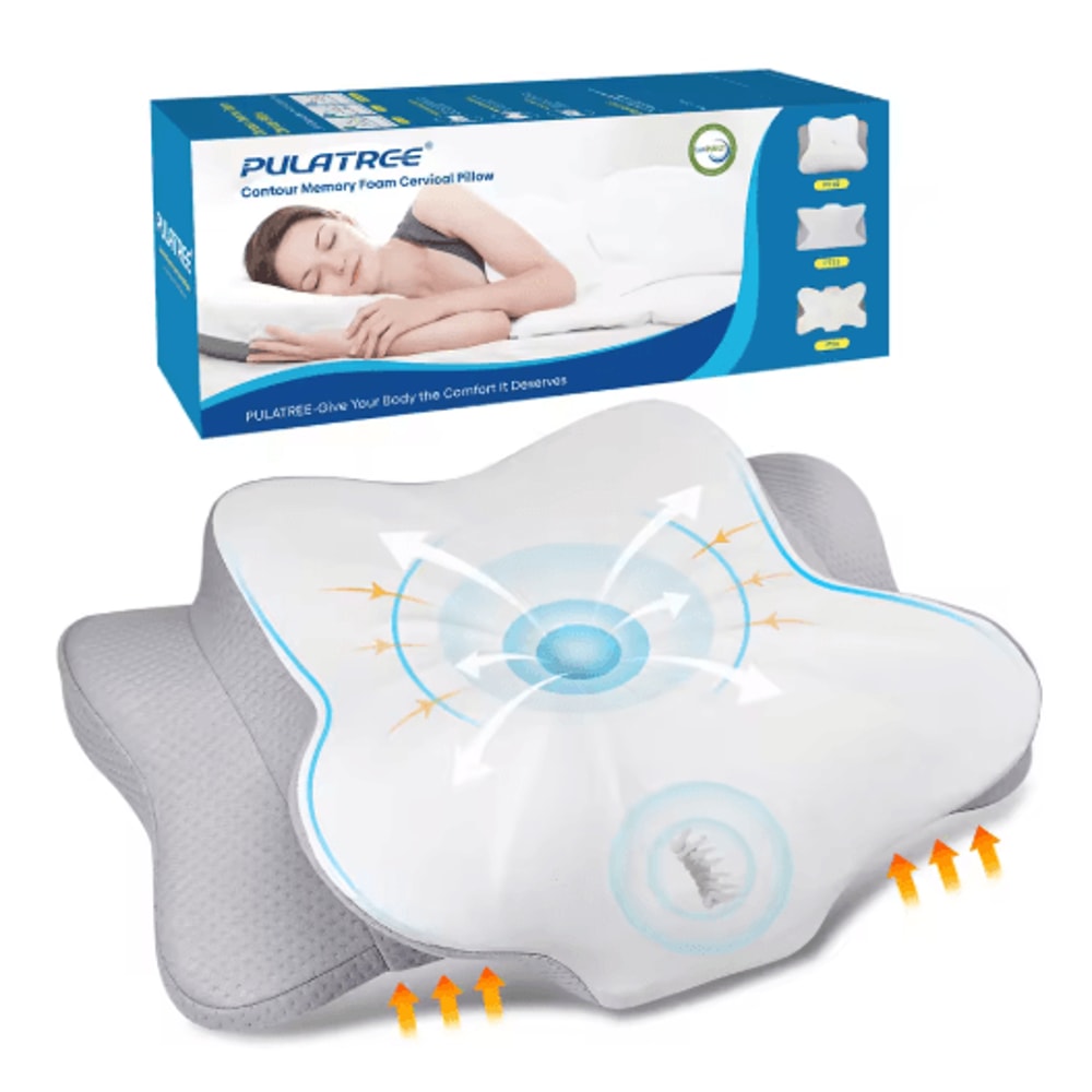 Orthopedic Memory Foam Cervical Pillow Ergonomic Neck Support With Breathable Slow Rebound Design 0
