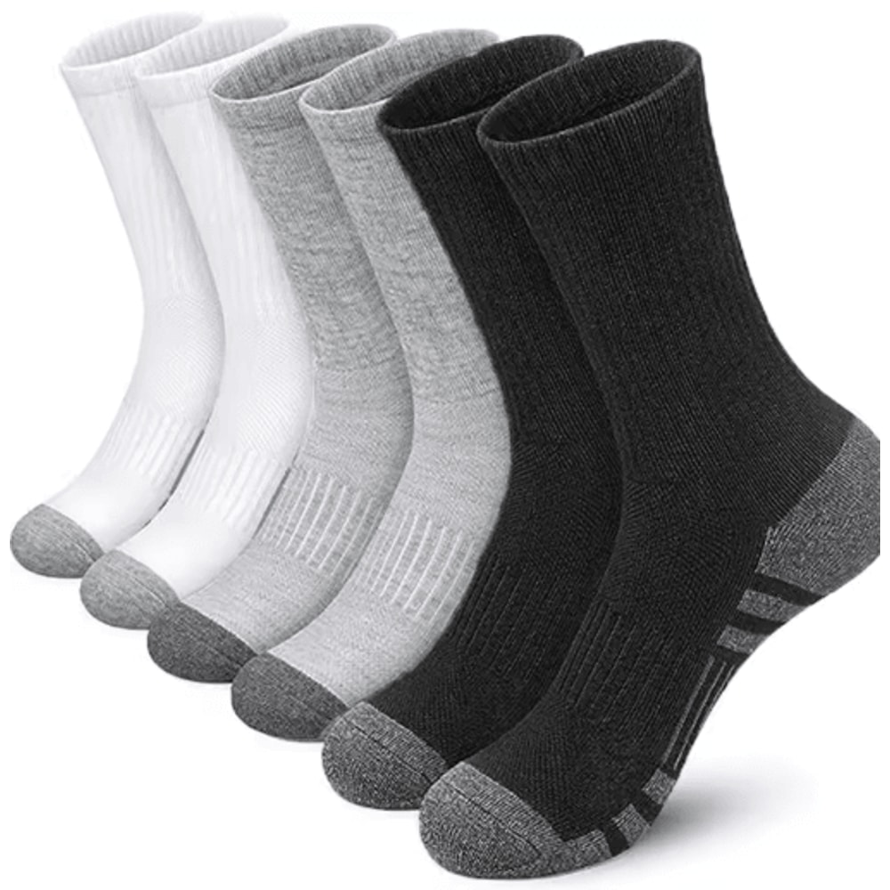 8Pack Breathable Cushioned Running Socks Durable Athletic Sports Socks For Men Women 2