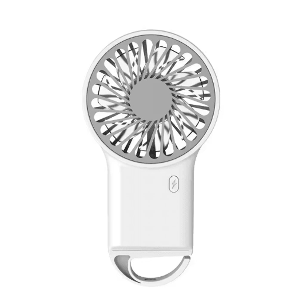 Foldable USB Rechargeable Mini Fan Portable Handheld Desktop Cartoon Cooling Fan With Hook 1
