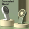 Foldable USB Rechargeable Mini Fan Portable Handheld Desktop Cartoon Cooling Fan With Hook 7