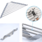 Roll Up Triangle Over Sink Drying Rack Foldable Stainless Steel Dish Drainer Corner Organizer 4
