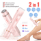Mini Waterproof Rechargeable Womens Electric Shaver Dual Head Bikini Trimmer Body Hair Remover 0