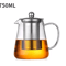 HeatResistant Glass Teapot With Stainless Steel Infuser For Loose Leaf Tea 2