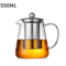 HeatResistant Glass Teapot With Stainless Steel Infuser For Loose Leaf Tea 3