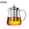 HeatResistant Glass Teapot With Stainless Steel Infuser For Loose Leaf Tea 5