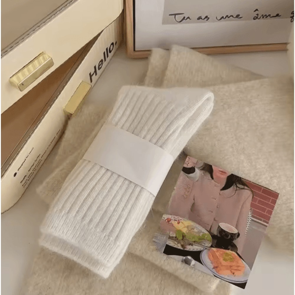Womens Thermal Wool Socks Thick Cashmere Warm Long Winter Socks 2