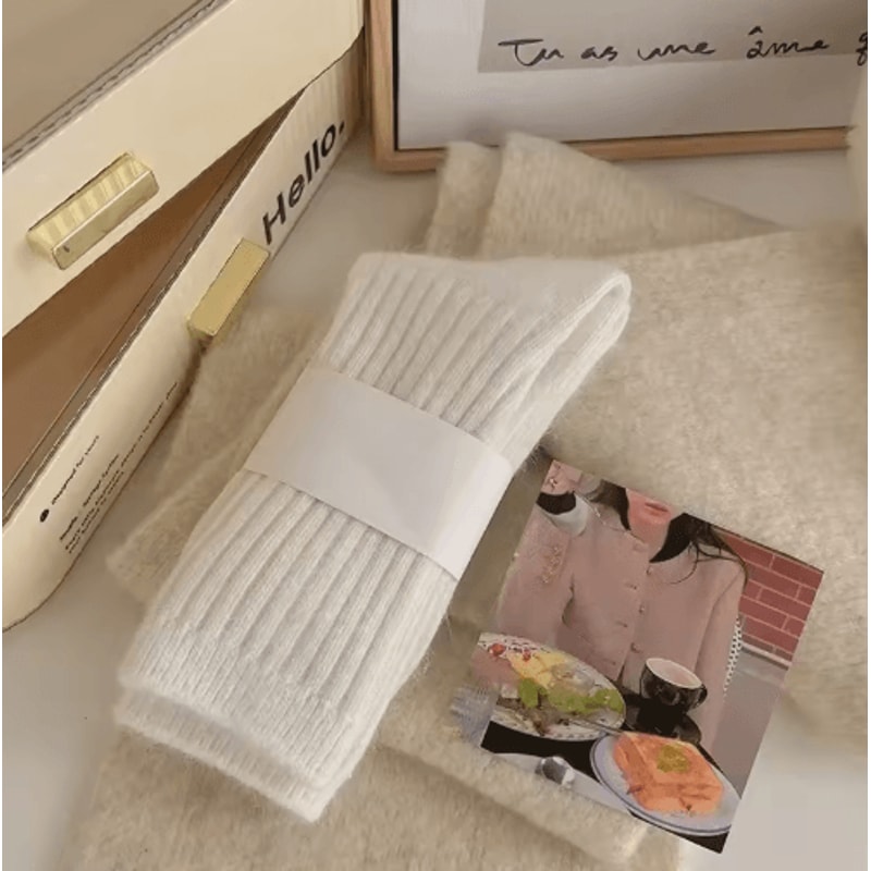 Womens Thermal Wool Socks Thick Cashmere Warm Long Winter Socks 2
