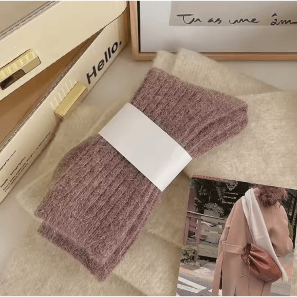 Womens Thermal Wool Socks Thick Cashmere Warm Long Winter Socks 4