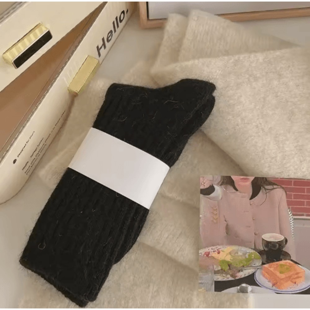 Womens Thermal Wool Socks Thick Cashmere Warm Long Winter Socks 5
