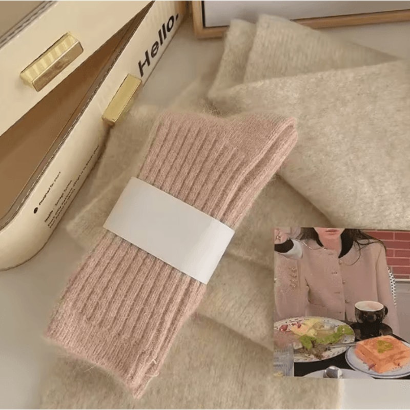 Womens Thermal Wool Socks Thick Cashmere Warm Long Winter Socks 6