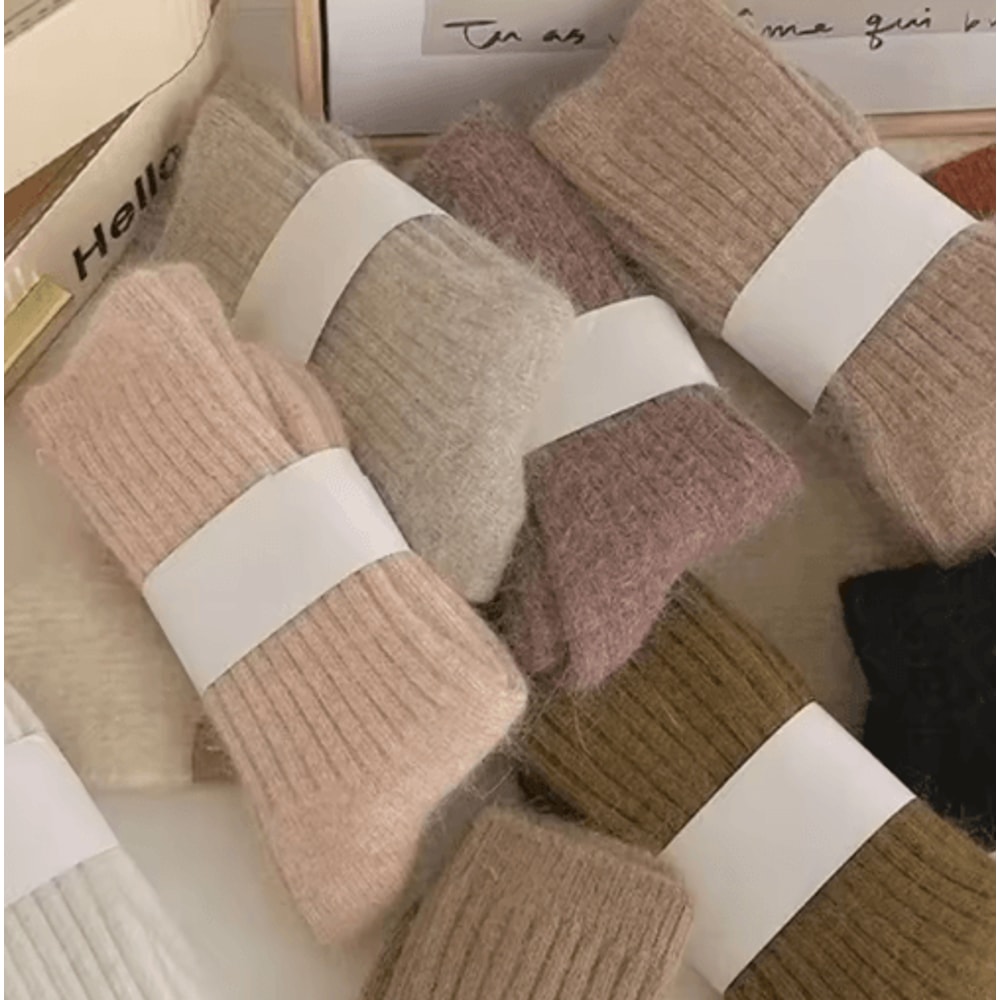 Womens Thermal Wool Socks Thick Cashmere Warm Long Winter Socks 7